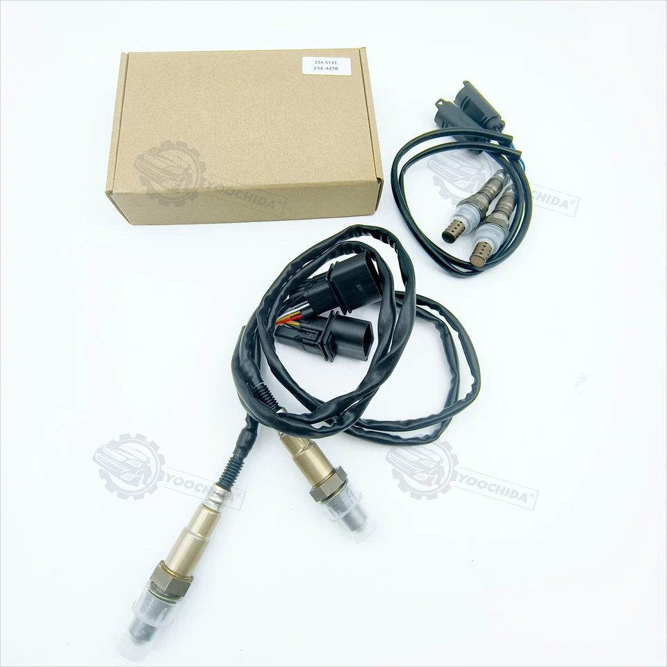 4pcs Oxygen Sensor Up+Downstream For BMW 545I 645CI 745I 745LI Alpina B7 4.4L V8 Foto 3 de 4