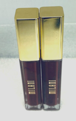 (2) MILANI BRILLIANT SHINE Lip Gloss 13 Brownberry  **RARE SOLD AS-IS