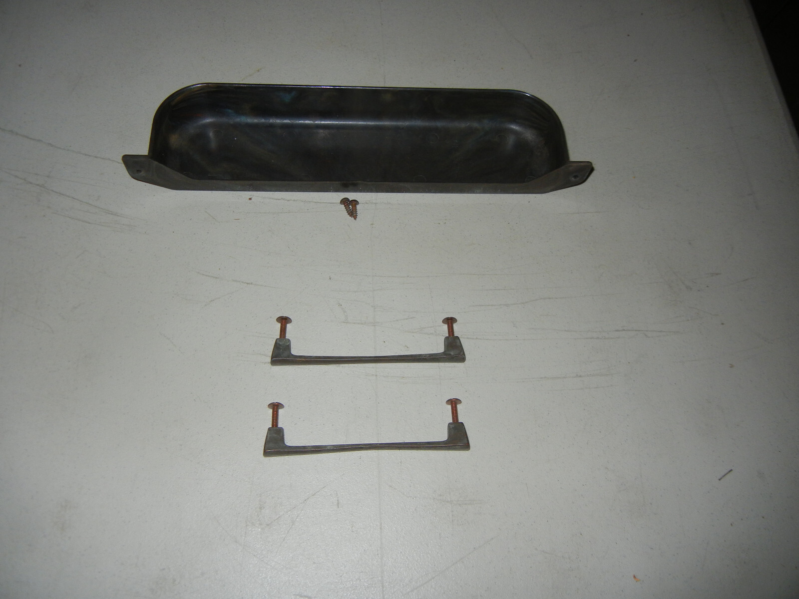 Kenmore Sewing Machine Cabinet Shelf Tray Vintage + Door Handles-image