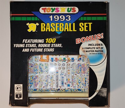 VINTAGE FACTORY SEALED 1993 TOYS R US BASEBALL SET ROOKIES YOUNG & FUTURE STARS