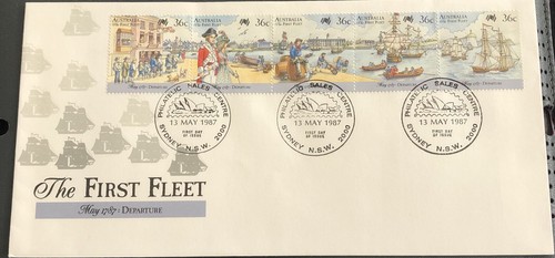 Australia FDC 1987 The First Fleet Departure