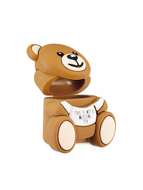 残り１【新品】MOSCHINO モスキーノ テディ Airpodsケース くま MOSCHINO TEDDY BEAR CASE AIR POD PROS - This Is not A Toy Logo