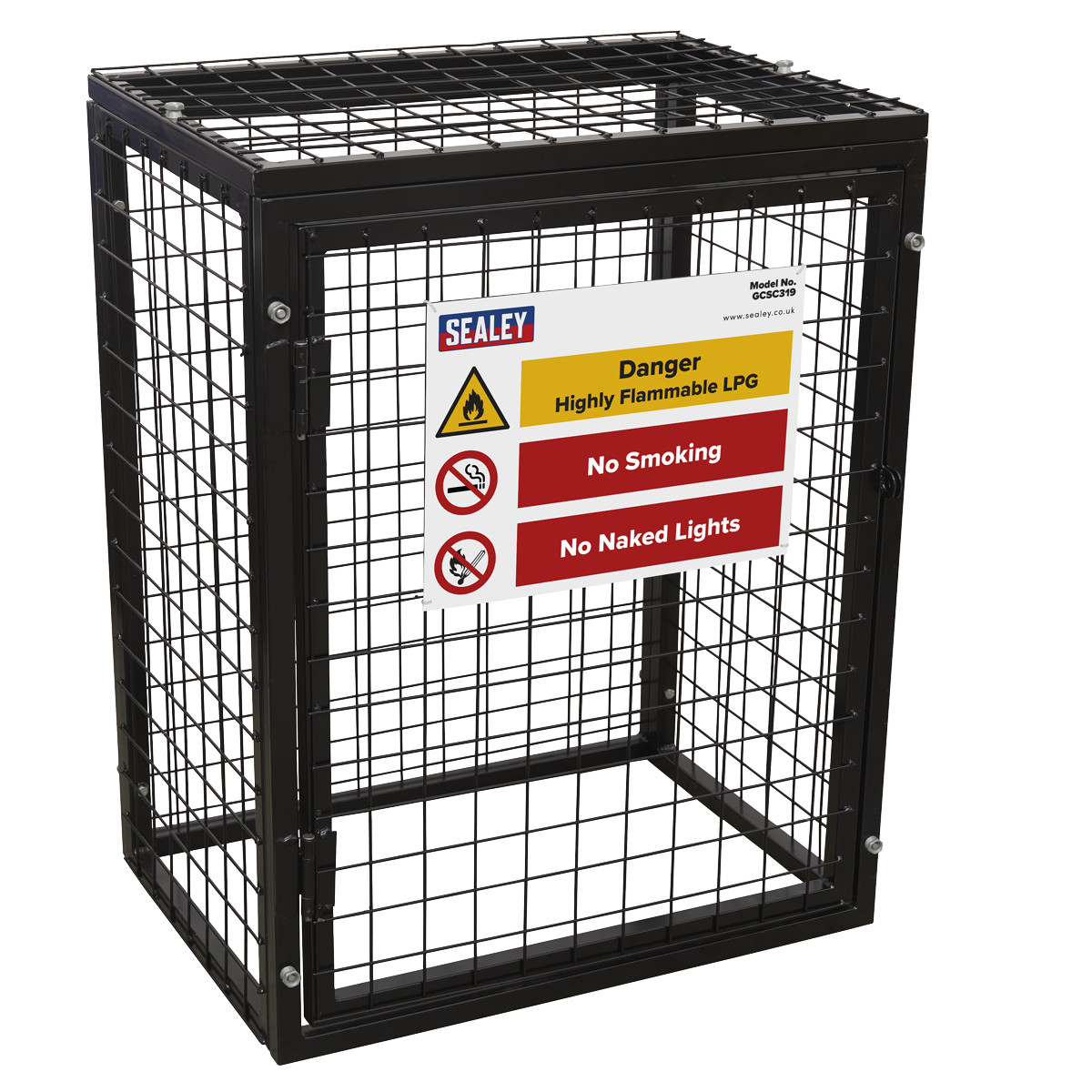 Sealey GCSC319 Safety Cage - 3 x 19kg Gas Cylinders