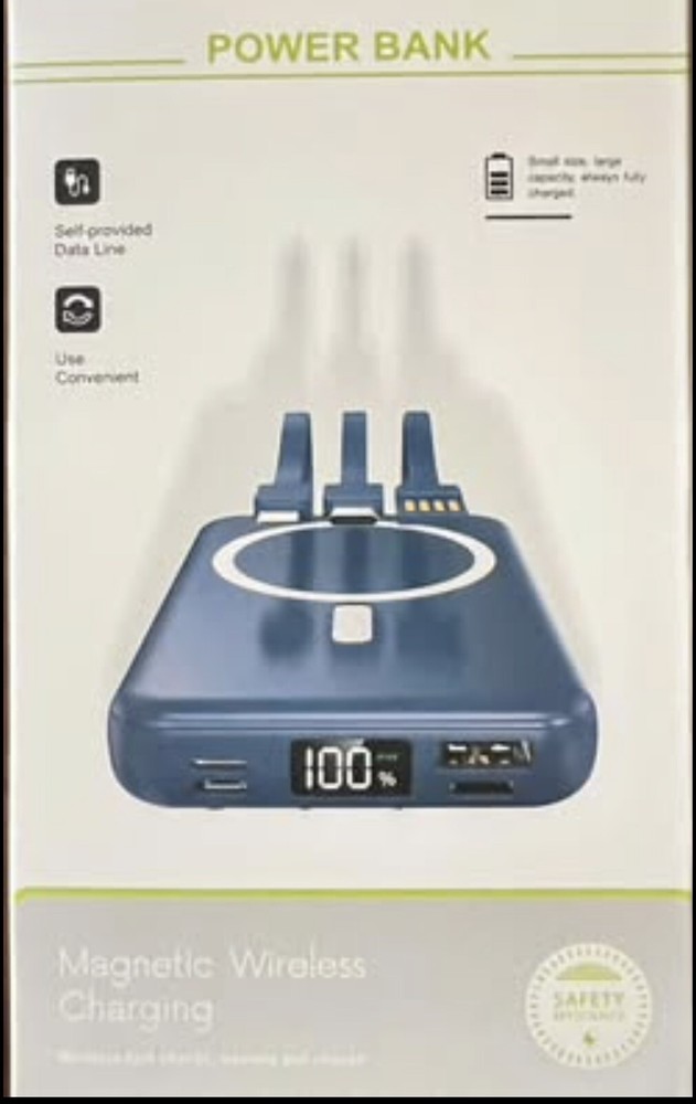 Power Bank iPhone Magnetic Wireless Charging 10000 mAh