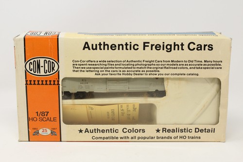 HO Con-Cor 1-009424 40' PS-1 Box Car Erie Lackawanna EL 80109 Gray - Picture 8 of 9
