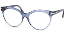 NEW TOM FORD TF5827-B 090 Blue Eyeglasses Frame 55-16-140mm B48mm Italy