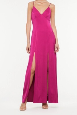 Manning Cartell Facetime Tie Back Satin Maxi Dress In Pink Size 6 RTR | eBay Manning Cartell Facetime Tie Back Satin Maxi Dress In Pink Size 6 RTR | eBay