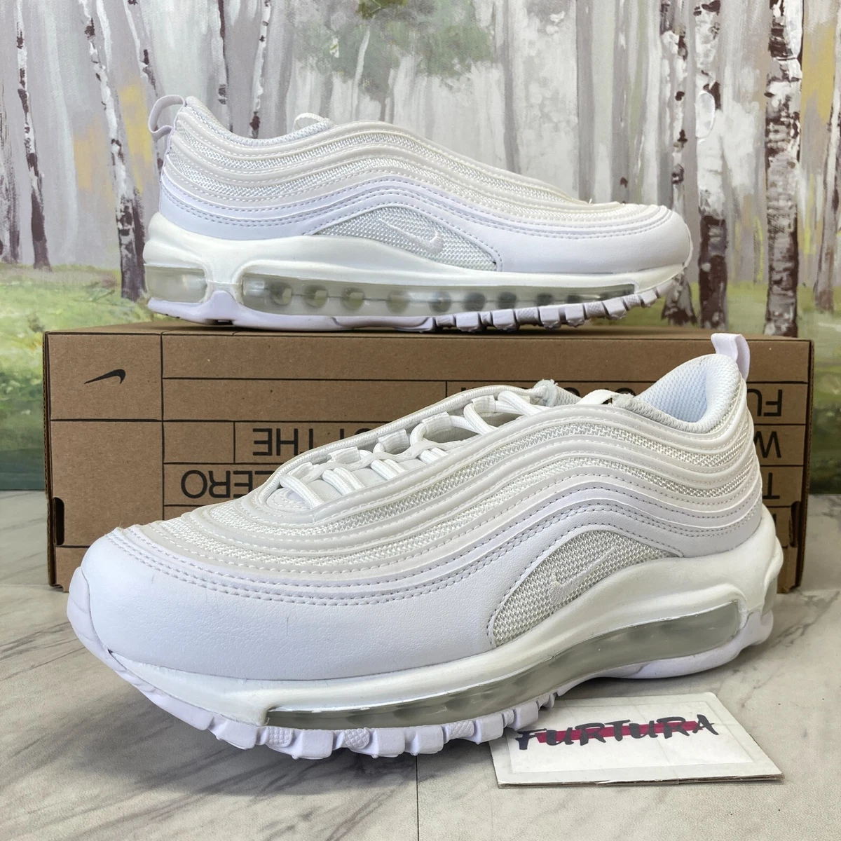 Nike air max 97 all cheap white size 7