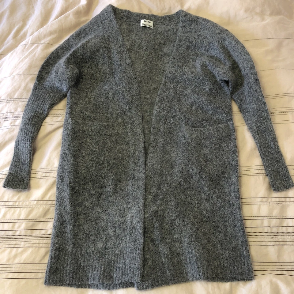 Cárdigan largo Acne Studios Raya Mohair para mujer talla XS Foto 3 de 4
