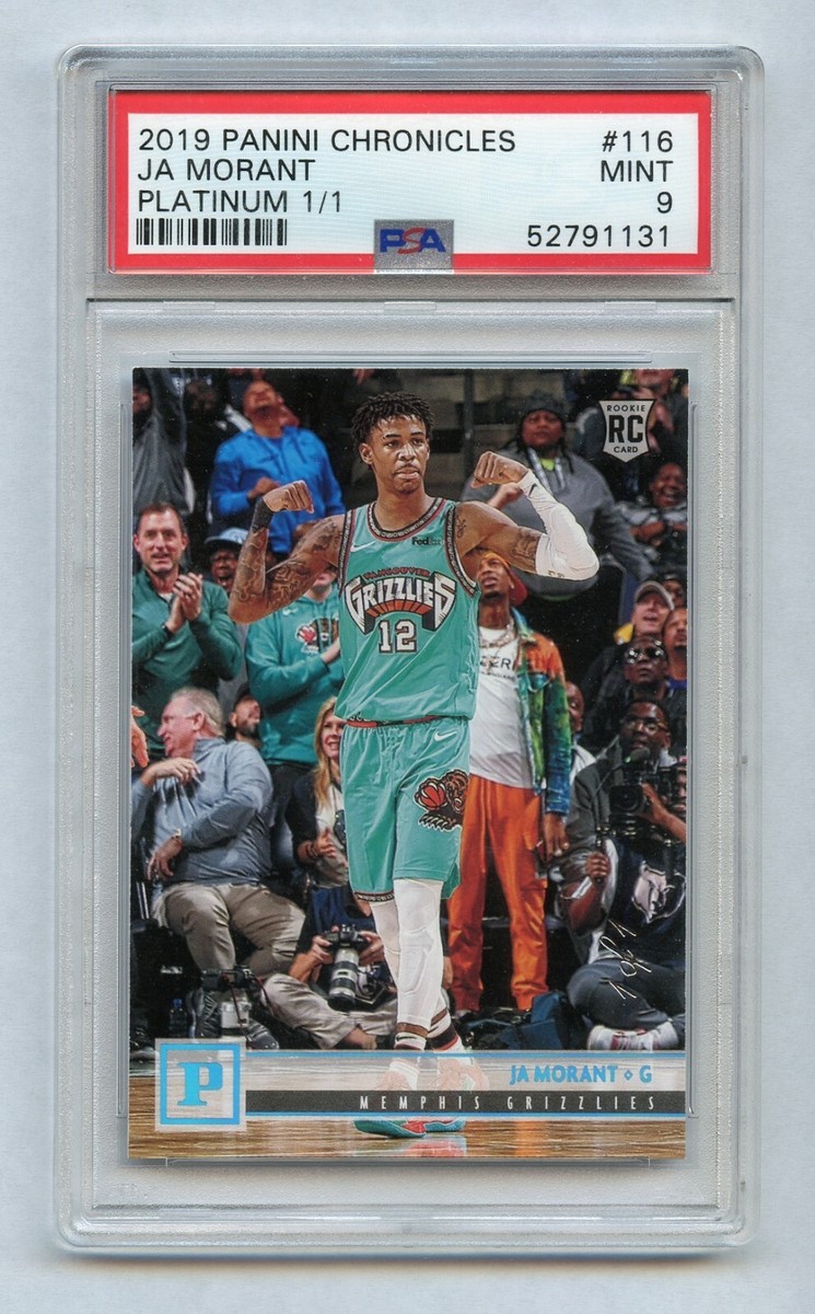 JA MORANT 2019 Panini CHRONICLES PLATINUM 1/1 Rookie #116
