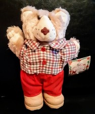 Vintage 1986, Furskins, Bears "Boone" Wendy s Stuffed Teddy Bear Free Shipping