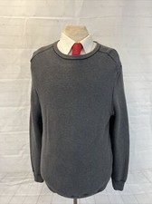 Vintage Calvin Klein Men's Dark Gray 100 Pima Cotton Crewneck Sweater Medium