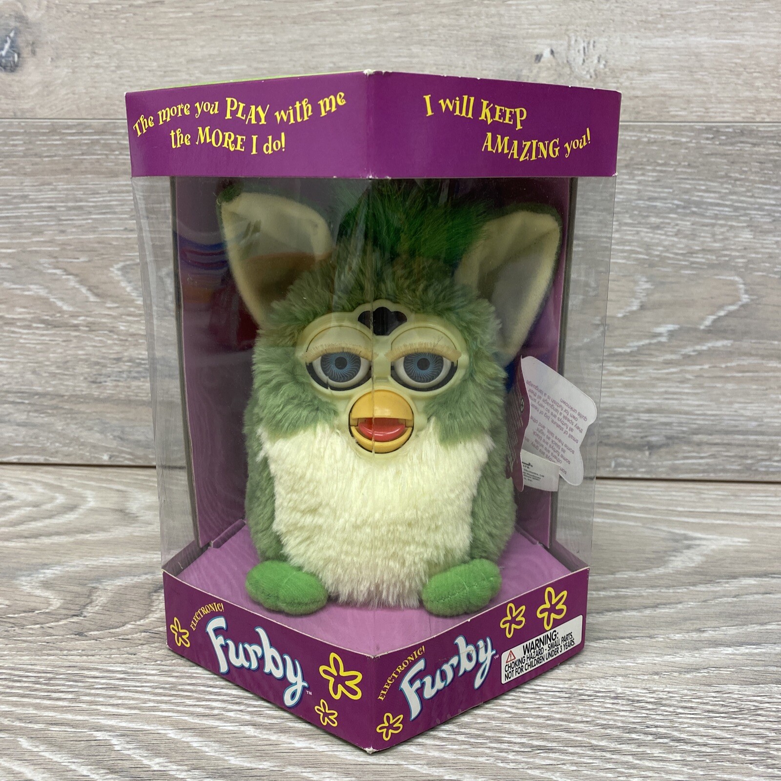 Frog Furby 70-800 BLUE Eyes Vintage 1998 Limited Edition SEALED