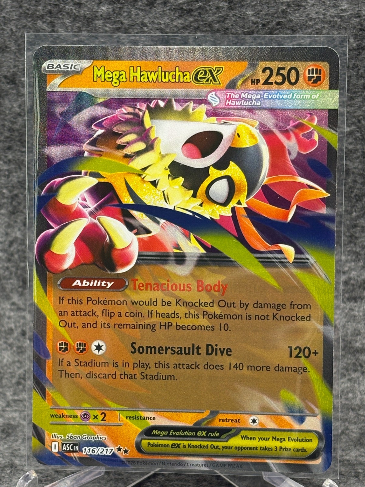 Mega Hawlucha ex 116/217 Me: Ascended Heroes Holo
