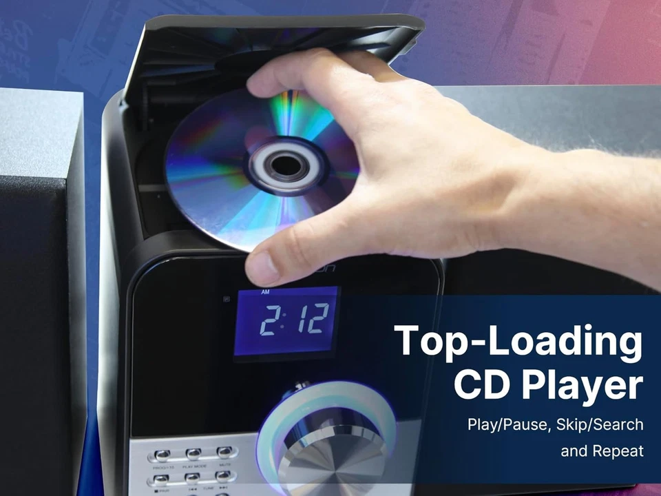 Emerson ES-4000 Bluetooth Stereo System with USB MP3, CD Player and FM Radio - Image 3 of 4