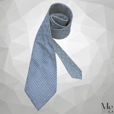 GIORGIO ARMANI Silk Tie Ivory Polka Dot Pin Dot Jacquard Made in Italy EUC