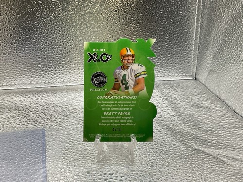 2024 Leaf Press Pass Premium Brett Favre “X’s And O’s” Triple Threat Right #4/10 - Picture 6 of 8