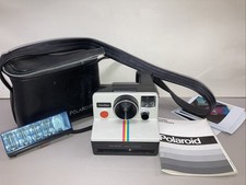 Polaroid One step Land Camera With Original Owners Manual, Case And Flash Bar