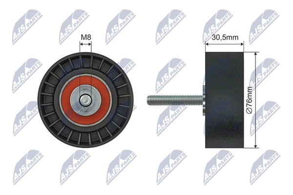 Spannrolle Keilrippenriemen NTY RNK-FR-059 Kunststoff FüR Ford Mondeo 3 B4Y B5Y-image