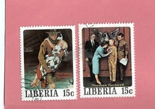 LIBERI USED 15 CENT NORMAN ROCKWELL POSTAGE STAMPS
