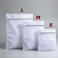 3PCS Laundry Clean Mesh Bags Protect Bra Socks for Washing Machine w/Zipper  SML  