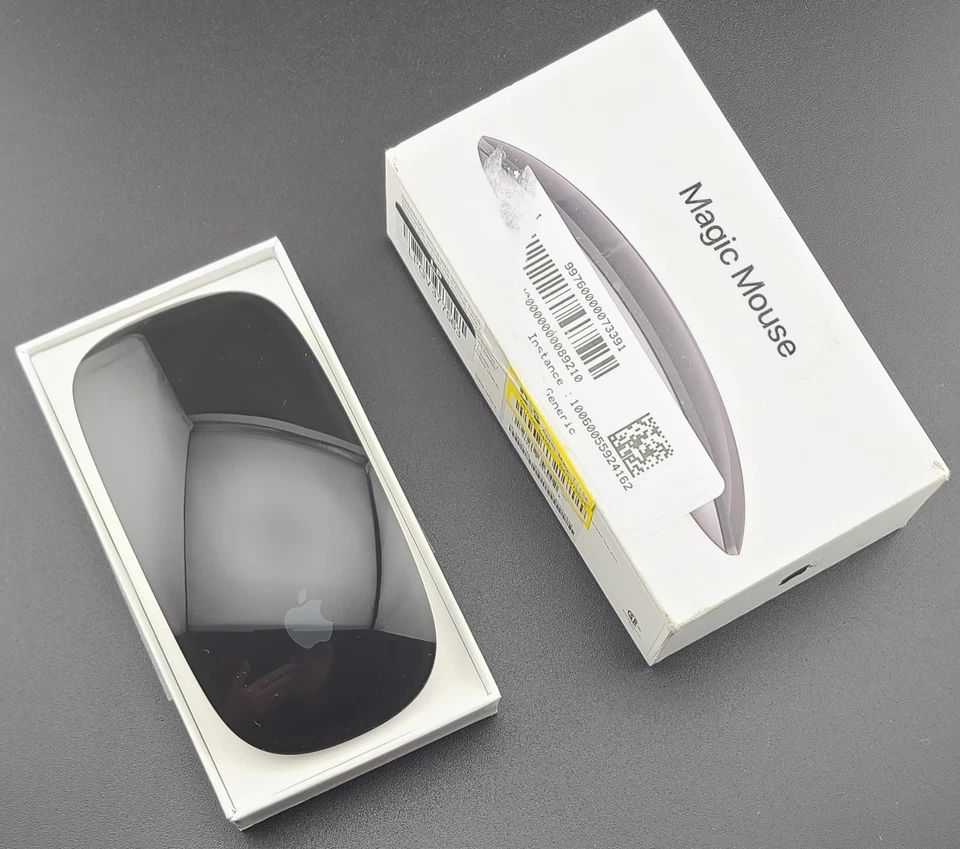 ОТКРЫТАЯ КОРОБКА — мышь Apple Magic Mouse 2 — беспроводная / сенсорная USB-C — черная A3204 MXK63AM/A - Изображение 2 из 4