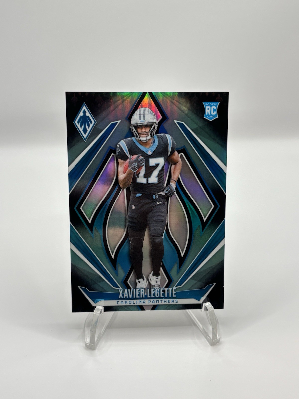 2024 Panini Phoenix Rookies Xavier Legette #249 Teal Fade /72 (RC)