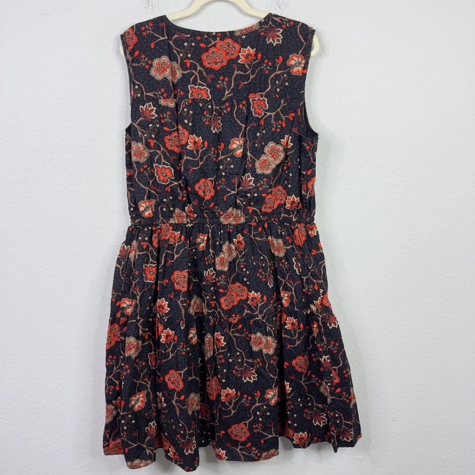 Lane Bryant Dress Womens 16 Black Floral Dark Romantic Whimsigoth Boho Cottage - Image 2 of 4