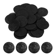 120Pcs Round Felt Circles, 20mm 3/4" Pre Cut Felt Pads, Black
