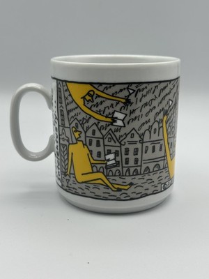 Thun Karlovarsky Porcelan Fun Explosive J Votruba Coffee Mug Cup Czech Art
