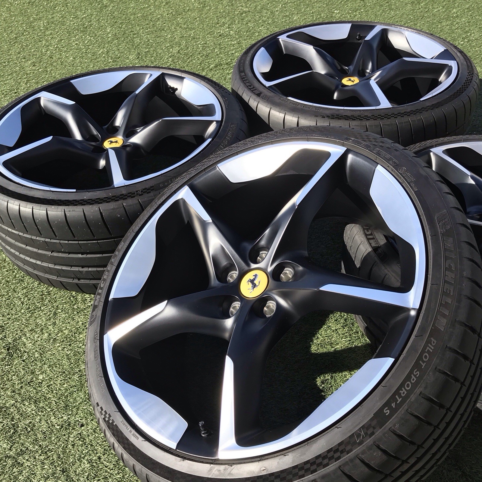 22 23 FERRARI PUROSANGUE RIMS TIRES TPMS OEM GENUINE STOCK SET 4 983058