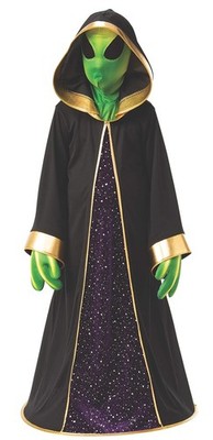 Alien Outer Space Creature Area 51 Cute Fancy Dress Up Halloween Child Costume