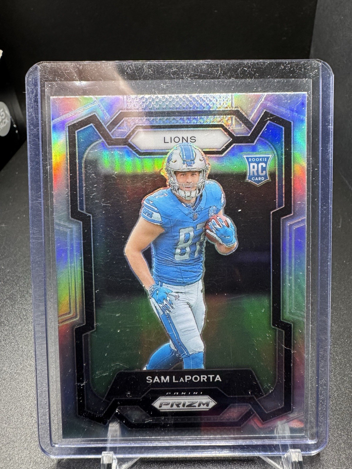 2023 Panini Prizm Sam LaPorta RC Silver Prizm HOLO #332 Detroit Lions Rookie