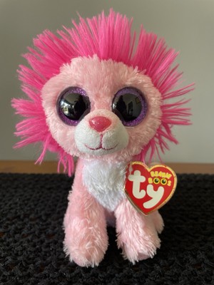 Ty Beanie Boos Pink Fluffy The Lion 6” With Original Tags UK