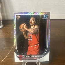 2025-26 Bowman Basketball NBA Noa Essengue #BCV-12 Chrome Mojo RC Bulls NM