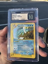 CGC 10 Pristine Vaporeon Skyridge Holo H31/H32 English 2003 POP 6 on eBay
