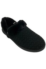 Skechers Cozy Campfire Vegan Quilted Knit Slipper Frosty Promise Black