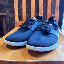 IZOD mens Bannister memory foam lace up sneaker shoes black 11