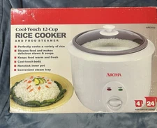 Refurbished In Box Aroma 12 Cup Rice Cooker and Food Steamer.  ARC-822 Tested