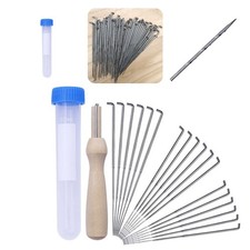 Wooden Stamp Wooden Stamp Suitable For Wool Wood Color Wool Felt Needles Set