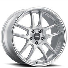 19x8.5 Esr Wheels Ap8 Hyper Silver With Machined Lip Rotary Forged Rims 4pcs