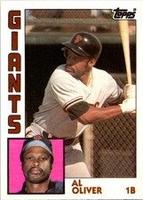 Al Oliver 1984 Topps Traded #87T San Francisco Giants