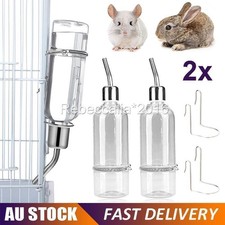 2X Pet Drinking Water Bottle Small Animal Cute Rabbit Guinea Pig Hamster Feeder
