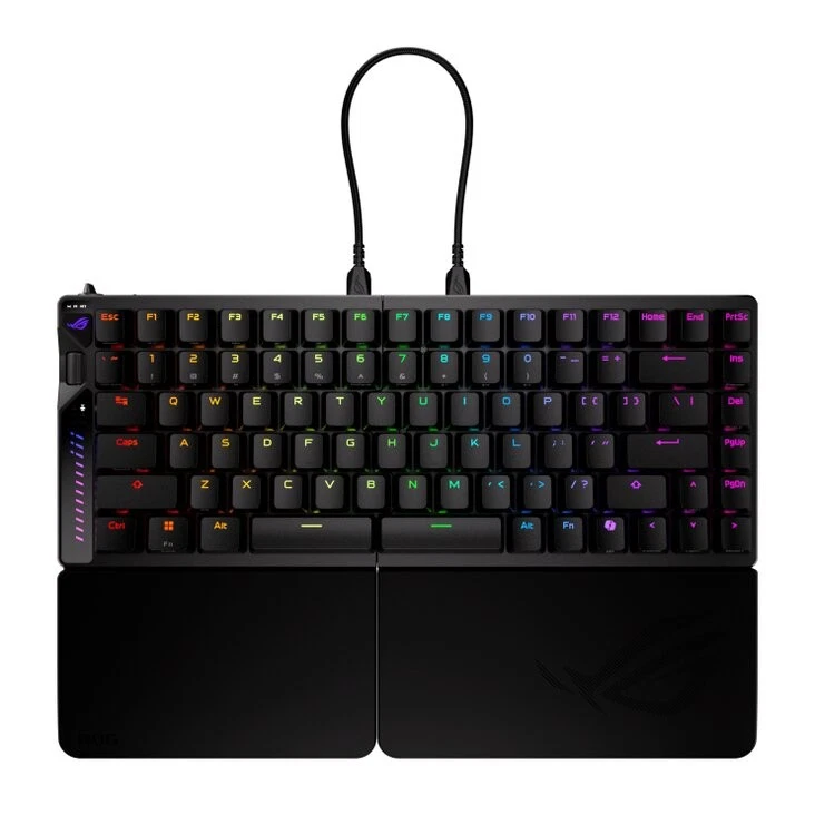 Asus tastiera Gaming ROG Falcata USB Bluetooth LED RGB 75% Nero - Immagine 2 di 4