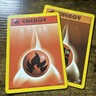 2000 Neo Genesis Fire And Fighting Energy Cards, Pokemon TCG, WotC, Vintage, LP
