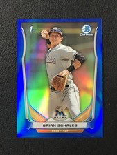 2014 Bowman Draft #CDP103 Brian Schales Chrome Blue Refractors /399 Miami