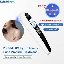 308nm 6 Diodes Excimer Phototherapy Device 20mW/cm LCD Adjustable Dose Home Use