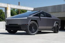 Cybertruck DIY PPF Paint Protection Film Wrap Color Change Satin Lead Ink Gray