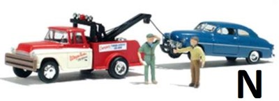 N Scale - Wayne Recker's Tow Service NIB Woodland Scenes WOO-AS5324