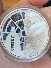 2022 Star Wars Darth Vader 3oz Silver Coloured Proof Coin NZ Mint BNIB